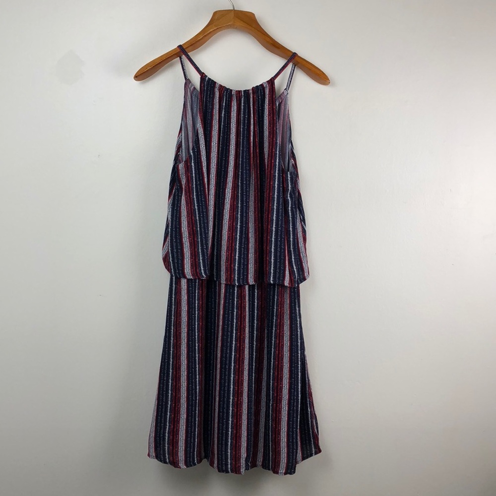 NWT Splendid Beachcomber Tiered Striped Dress MED - Picture 4 of 7
